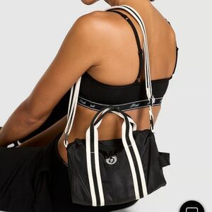 PINK Mini Nylon Duffle Bag IN Black By VICTORIA'S SECRET NEW MSRP $34.95